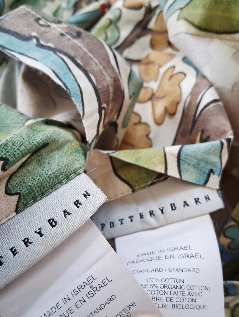 Pottery Barn Mayle Queen Duvet Cover And Shams Birds Botanical Floral